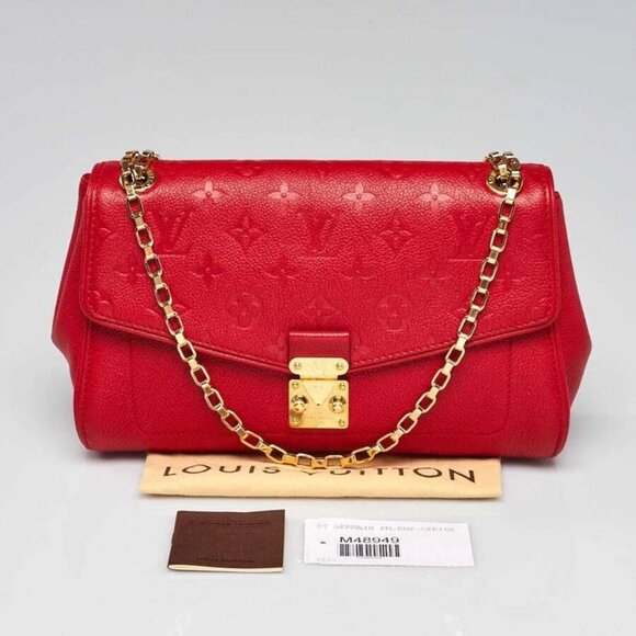 Louis Vuitton Cerise Monogram Empreinte Leather St Germain PM Bag - Picture 1 of 12